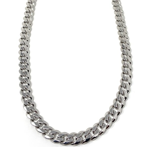 Silver 925 Heavy Cuban Link Necklace - Picture 5 of 5